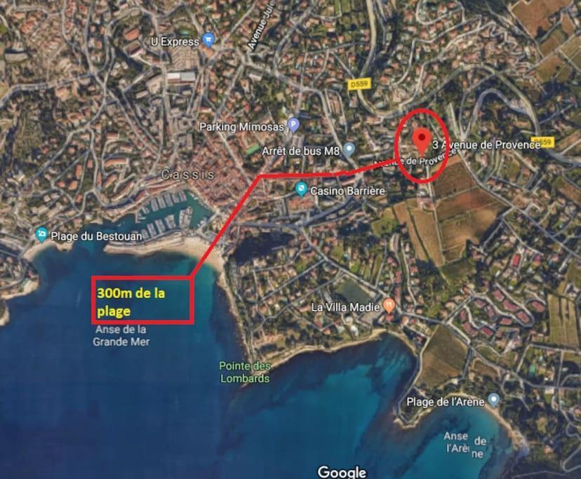 Au Calme, 200M Du Centre T2 Avec Balcon Et Parking Apartment Cassis Exterior photo